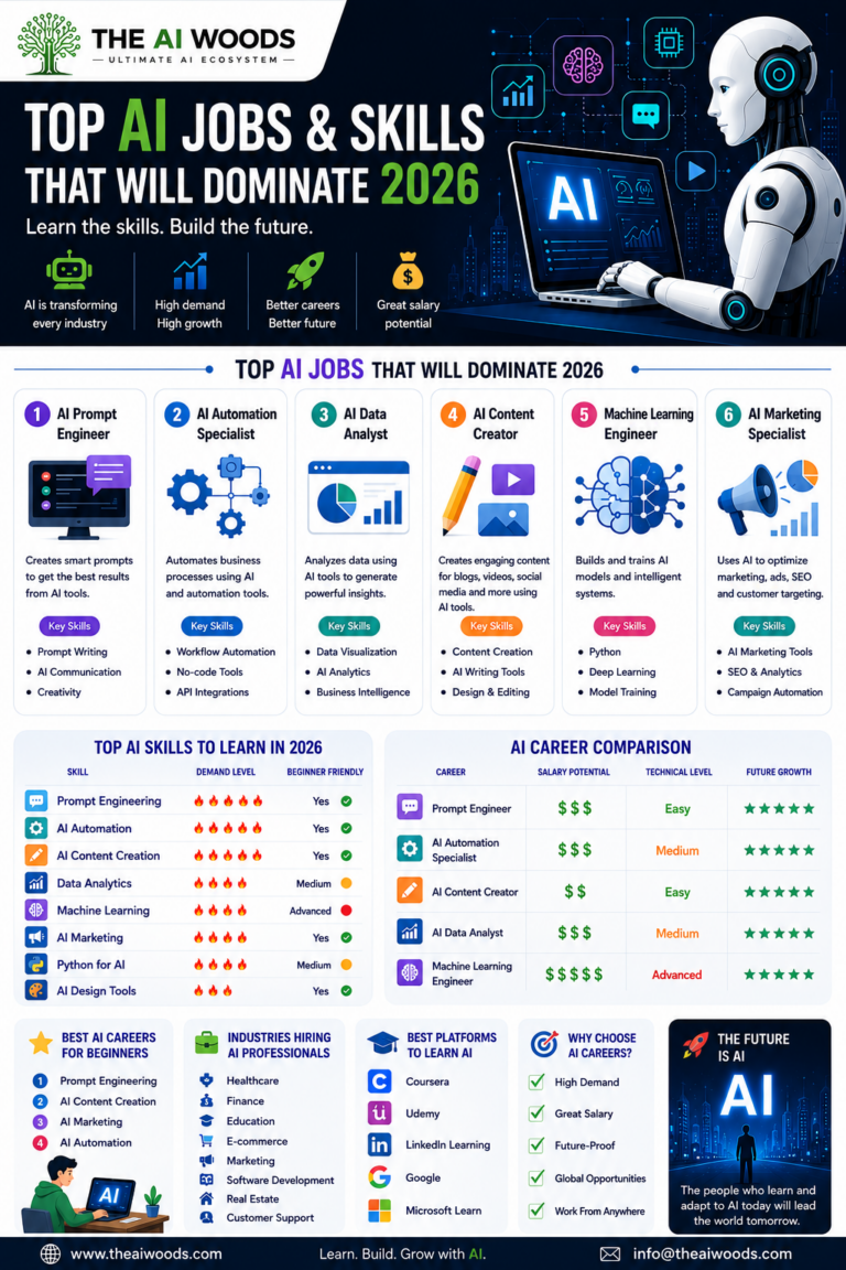 Top AI Jobs & Skills That Will Dominate 2026 - The AI Woods